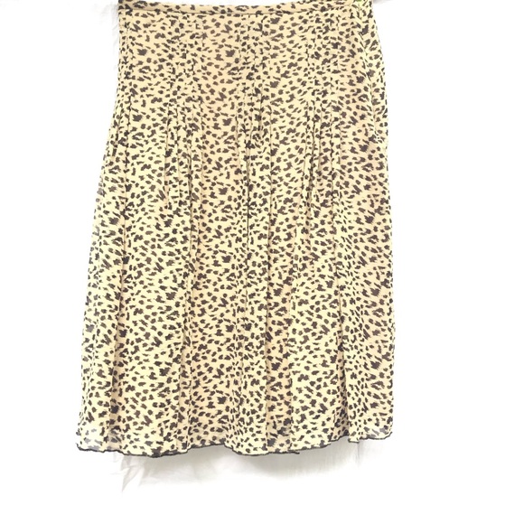 4 Cynthia Howie Leopard 100% Silk Skirt Women’s Formal Summer Business Casual - Picture 3 of 3